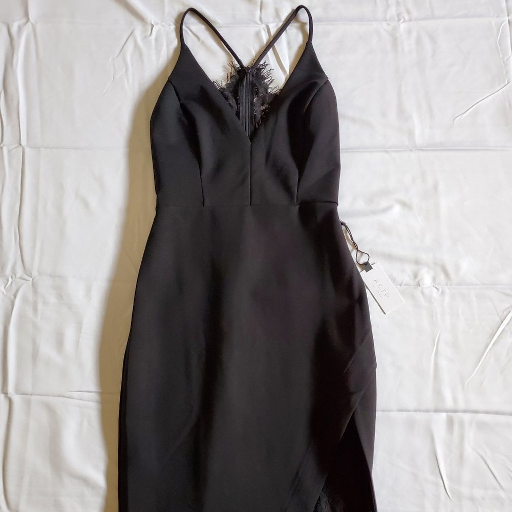 Black cocktail dress